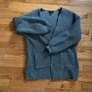 Blue cardigan